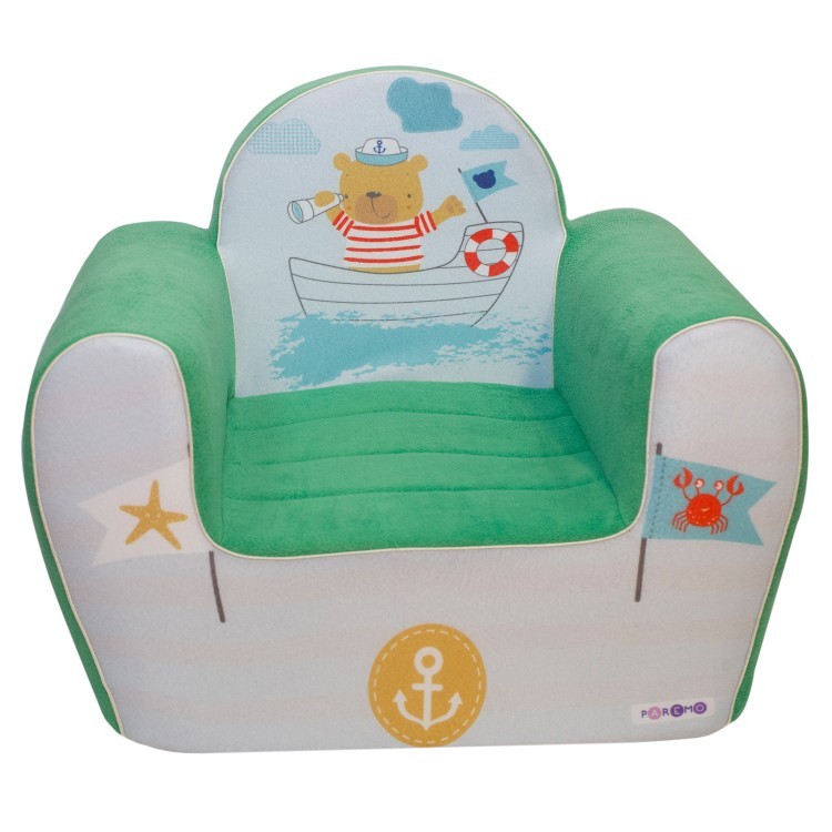 Бескаркасное (мягкое) детское кресло серии "Экшен", Мореплаватель, цвет Неон (PCR320-59)