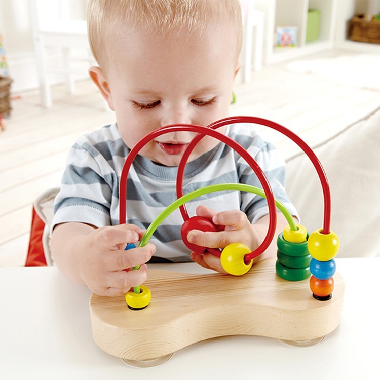 Игрушка детский деревянный лабиринт "Цветные шарики" (E1801_HP)