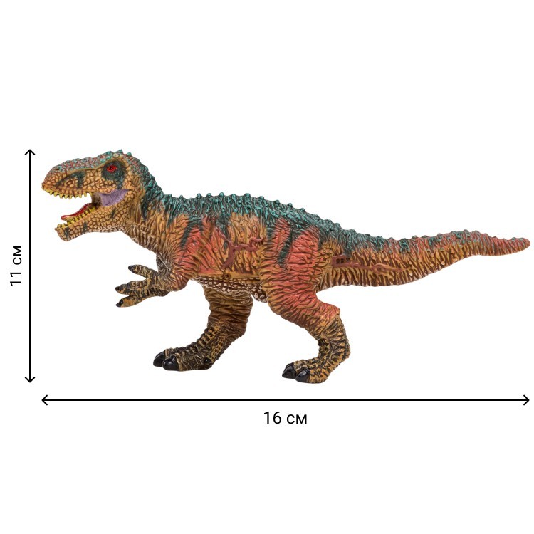 Динозавры и драконы для детей серии "Мир динозавров": птеродактиль, тираннозавр, брахиозавр (набор фигурок из 5 предметов) (MM206-020)