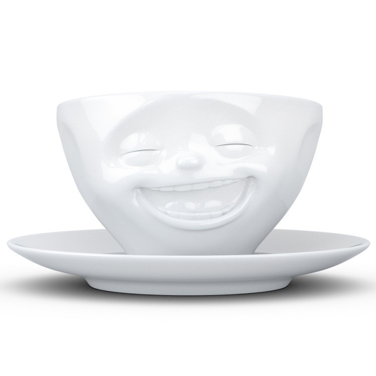 Чайная пара laughing, 200 мл, белая (71270) Чайная пара laughing, 200 мл, белая (71270)
