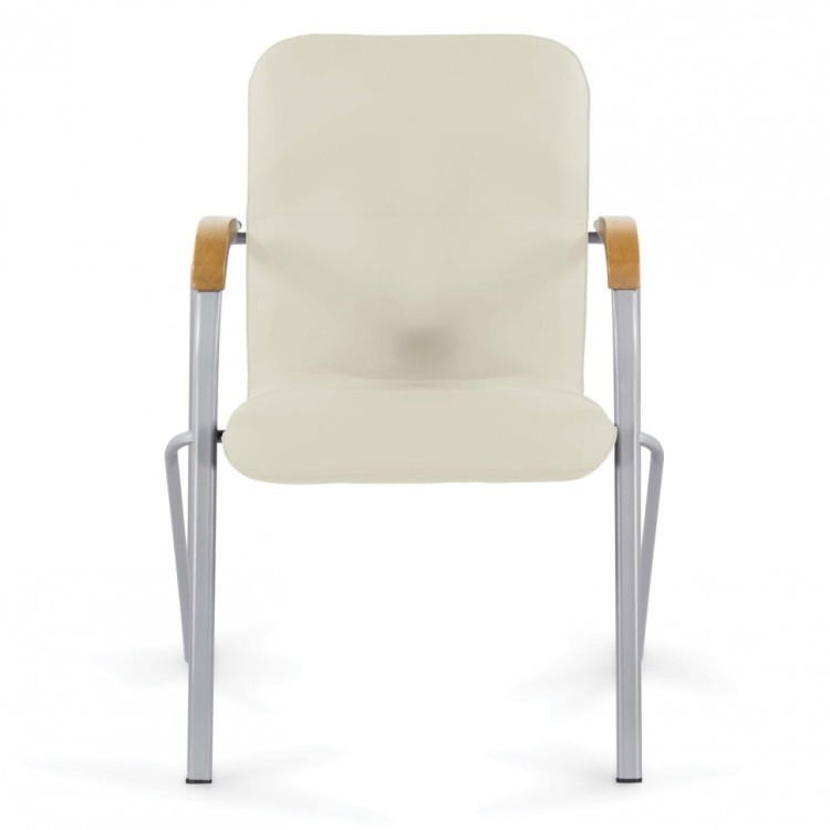 Кресло BRABIX Samba CF-104 серый каркас накладки бук кожзам бежевый собрано 532760 (1) (94655)