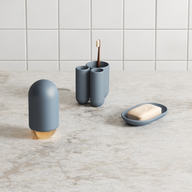 Диспенсер для мыла touch, 235 мл, синий (79155)