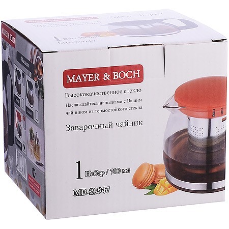 Чайник заварочный 700 мл стекло Mayer&Boch (29947)