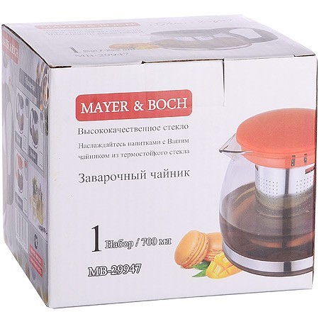 Чайник заварочный 700 мл стекло Mayer&Boch (29947)