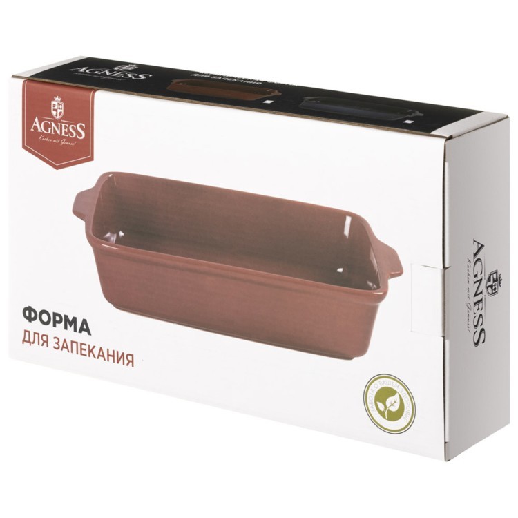 Форма для запекания reactive red 32*18*7 см 1800 мл Agness (780-137)