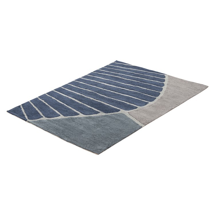 Ковер из хлопка с рисунком tea plantation серого цвета из коллекции terra, 160х230 см (74502) Ковер из хлопка с рисунком tea plantation серого цвета из коллекции terra, 160х230 см (74502)