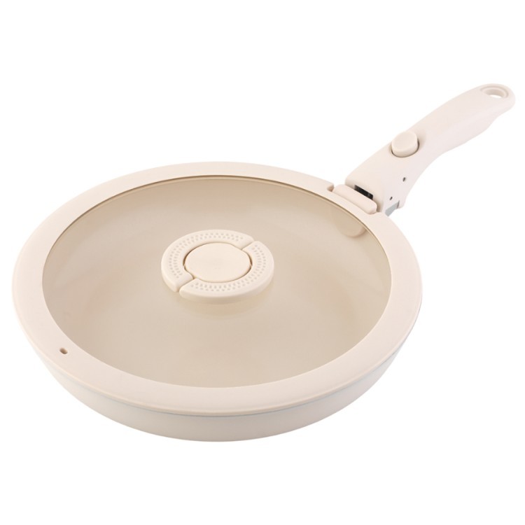 Сковорода с крышкой и съемной ручкой smart ceramic, D28 см (80497)