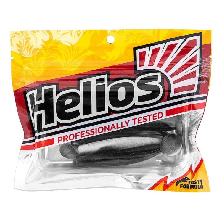 Виброхвост Helios Chebak 3,15"/8 см, цвет Black & Pearl 7 шт HS-3-028 (77544)