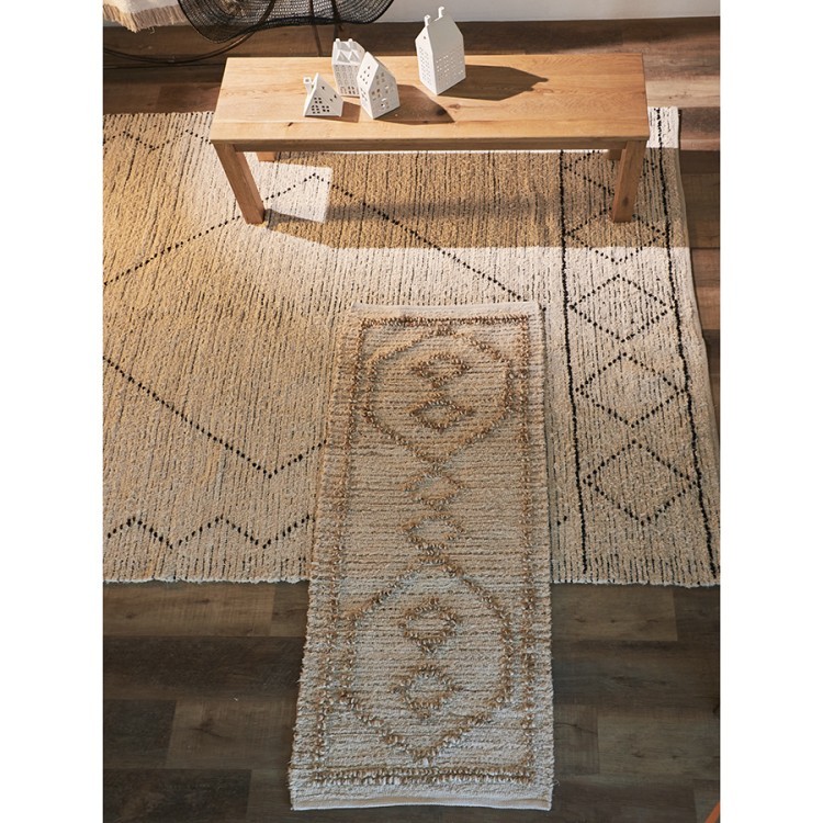 Ковер из джута и переработанного хлопка kolkata из коллекции ethnic, 70x160см (75996)