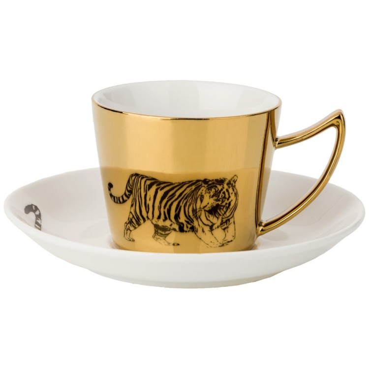 Кофейный набор "tiger" на 2пер. 4пр. 90мл, золотой Lefard (91-093)