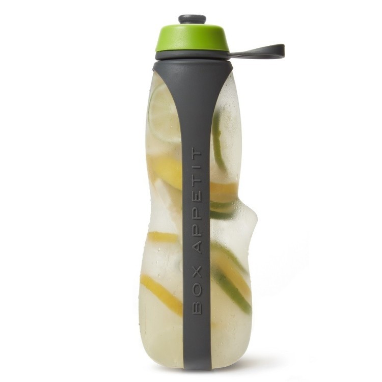 Экобутылка с фильтром eau good duo, 700 мл, серо-зеленая (62882)