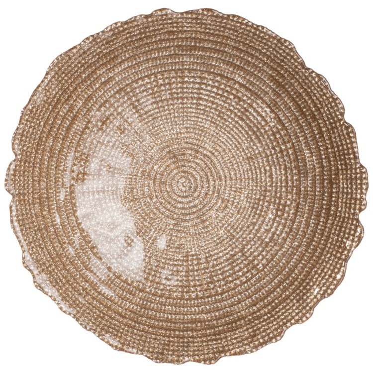 Блюдо на ножке "treasure"  beige 30см высота 16,8см АКСАМ (339-310)