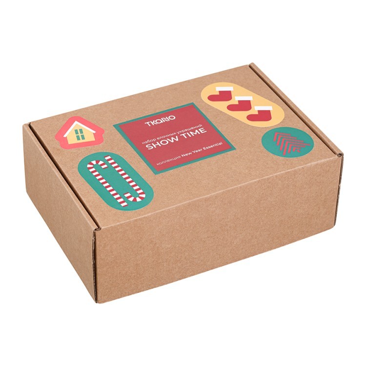 Набор елочных украшений show time из коллекции new year essential, 4 шт. (79414)