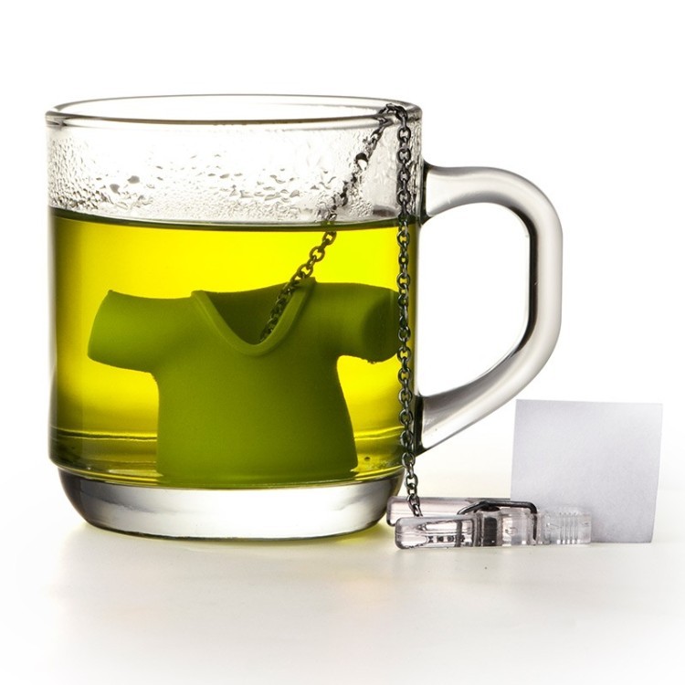 Емкость для заваривания чая tea shirt, зеленая (38255)