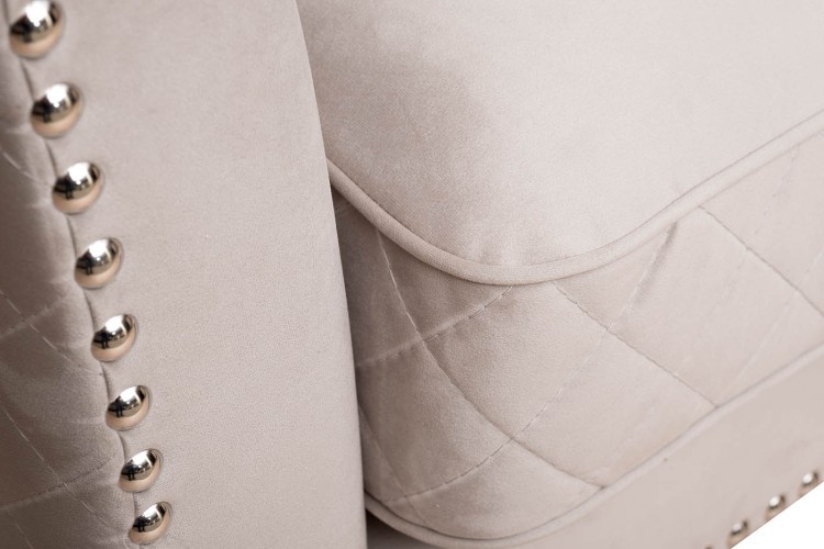 Диван Sorrento 250 трехмест., велюр св.серый Colt030-SVSER250*101*90 (TT-00011109)