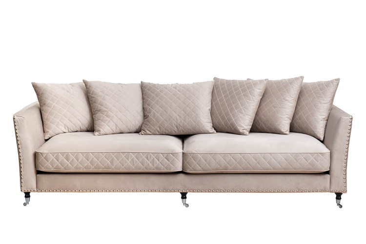 Диван Sorrento 250 трехмест., велюр св.серый Colt030-SVSER250*101*90 (TT-00011109)