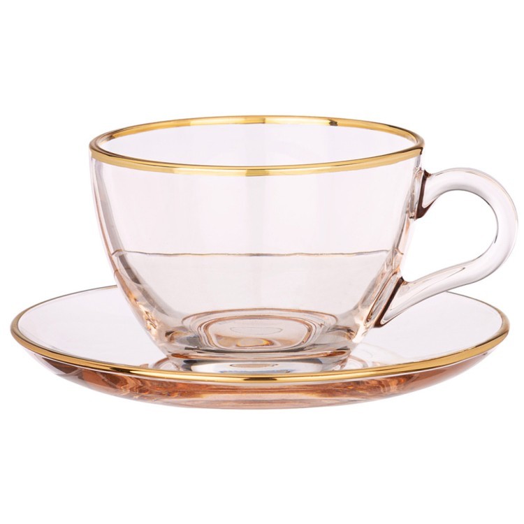Набор из 2 чайных пар "romantic" peach 240мл Rakle (312-120)