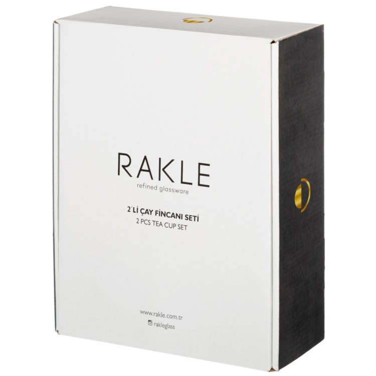 Набор из 2 чайных пар "romantic" peach 240мл Rakle (312-120)