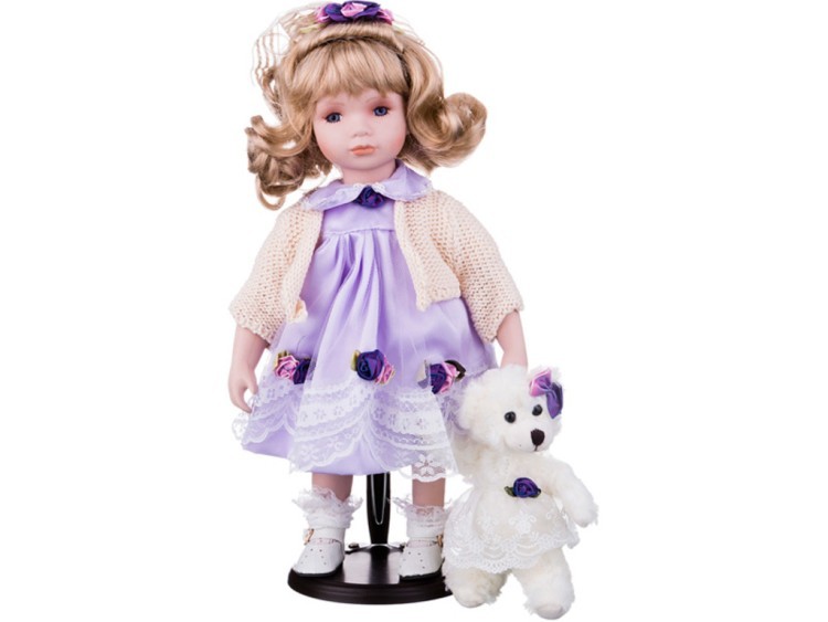 Кукла фарфоровая декоративная высота=36 см. RF COLLECTION (346-234)