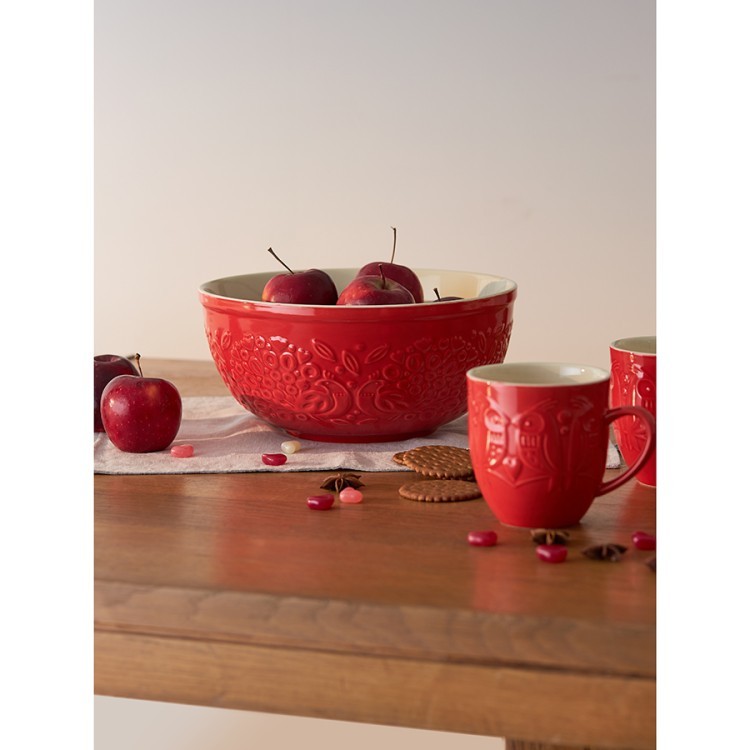 Миска для смешивания birds of paradise, 4,2 л, красная (76815)