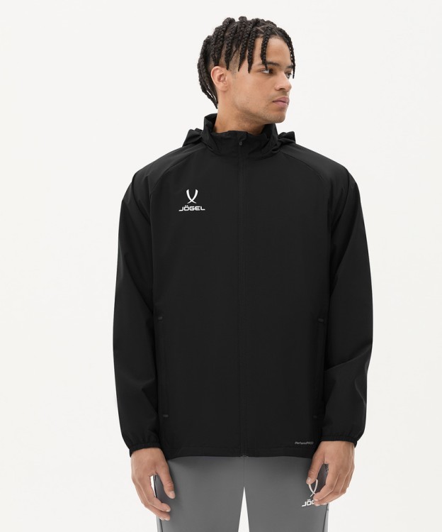 Куртка ветрозащитная JOGEL PREMIER PerFormPROOF FZ Rain Jacket, черный (2126316)