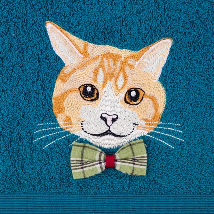 Полотенце "котик",50*90. махра,изумрудный,100% хлопок 400гр\м SANTALINO (850-330-62) Полотенце "котик",50*90. махра,изумрудный,100% хлопок 400гр\м SANTALINO (850-330-62)