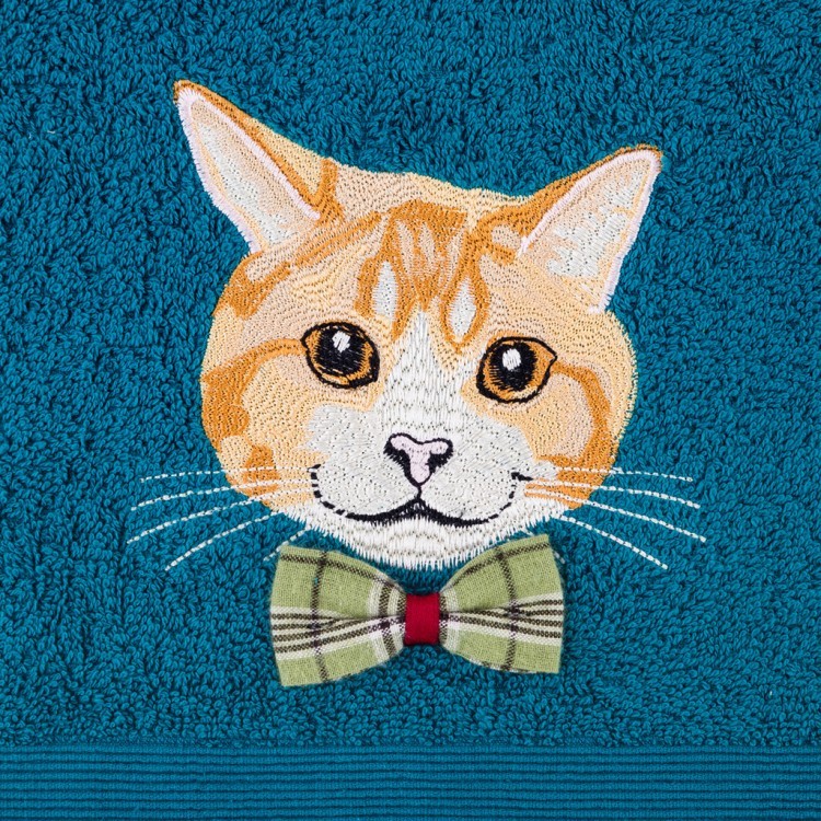 Полотенце "котик",50*90. махра,изумрудный,100% хлопок 400гр\м SANTALINO (850-330-62) Полотенце "котик",50*90. махра,изумрудный,100% хлопок 400гр\м SANTALINO (850-330-62)