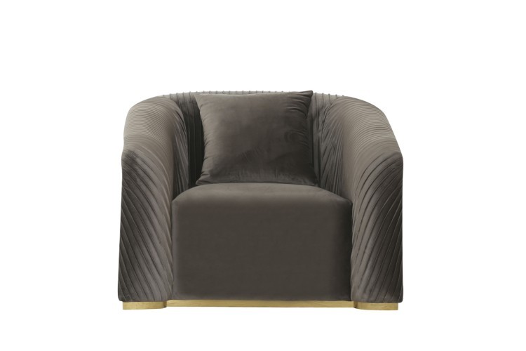Кресло Geneve велюр т.серый 98*95*76см (TT-00007925)