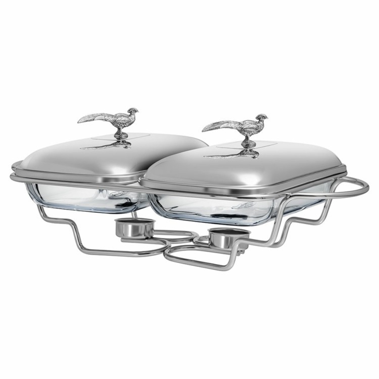 Мармит двойной lefard серия "охота" со стеклянными формами для запекания, 1,6л/1,6л Lefard (920-103)