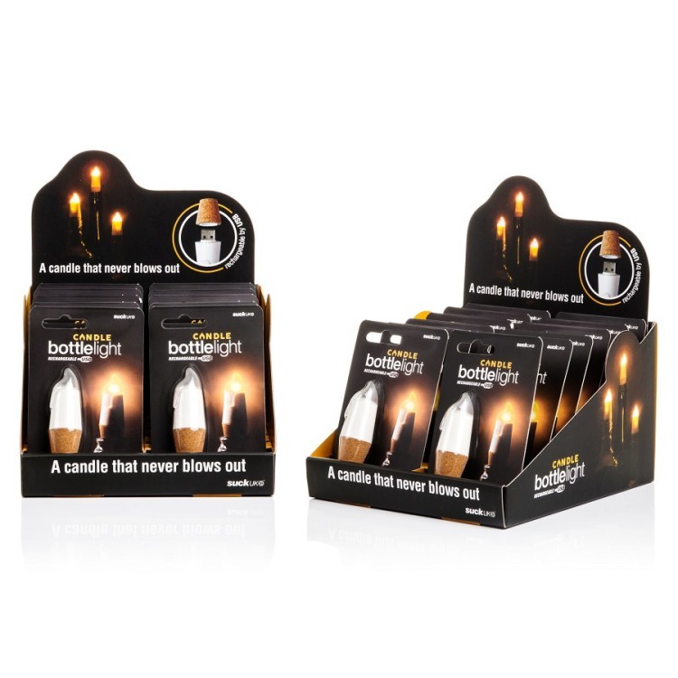 Пробка для бутылки bottlelight с подсветкой и usb (62697)