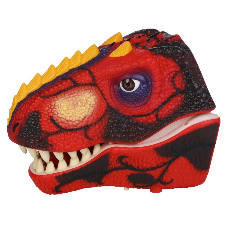 Тираннозавр (Тирекс) серии "Мир динозавров" - Игрушка на руку, генератор мыльных пузырей, красный (MM219-370)
