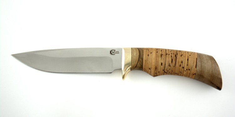 Нож туристический Ворсма Лазутчик, сталь 65х13, дерево-орех (кузница Семина) (61562)