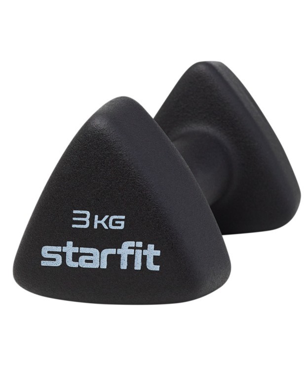 Гантель неопреновая STARFIT DB-205 3 кг, черный (1740213)