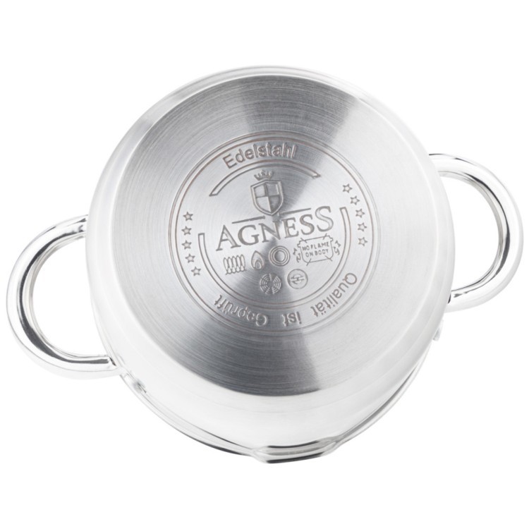 Кастрюля agness "profi home" со стеклянной крышкой, 2,0л 18x10.5 см Agness (914-201) Кастрюля agness "profi home" со стеклянной крышкой, 2,0л 18x10.5 см Agness (914-201)