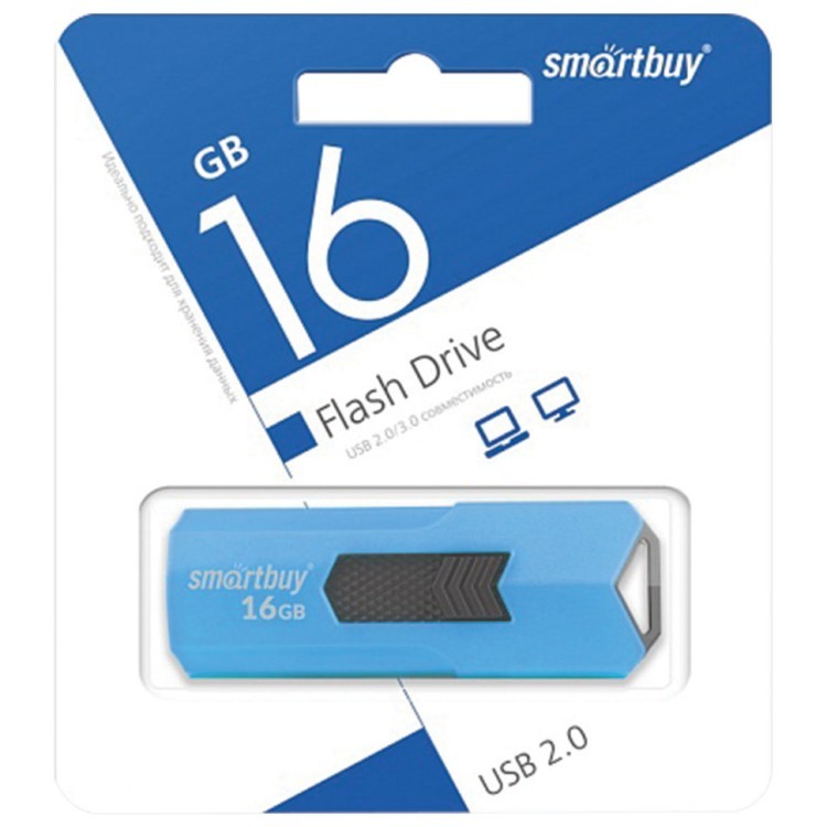 Флешка 16 GB Smartbuy Stream USB 2.0 (SB16GBST-B) (65842)