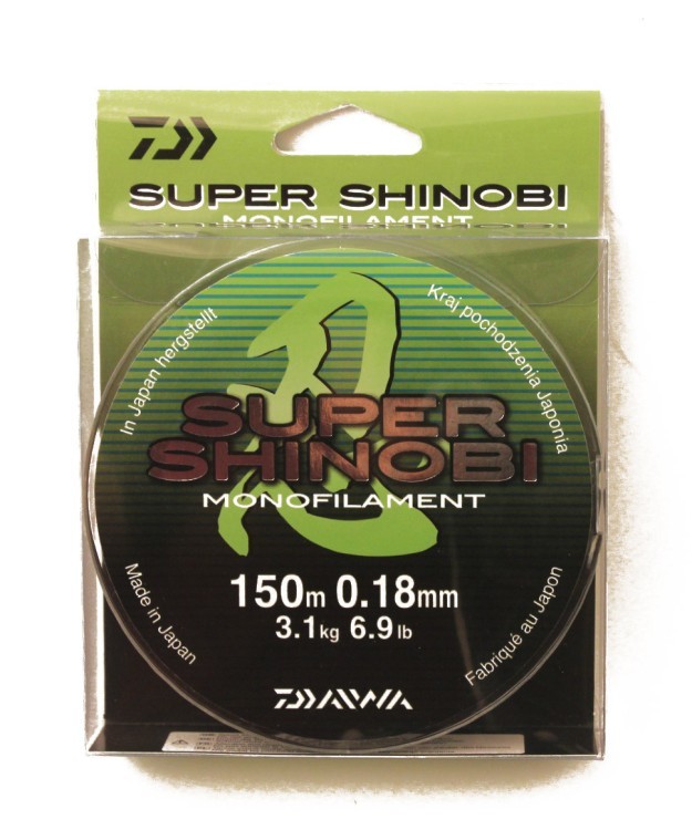 Леска Daiwa Super Shinobi 150м 0,18мм (3,1кг) светло-зеленая (62284)