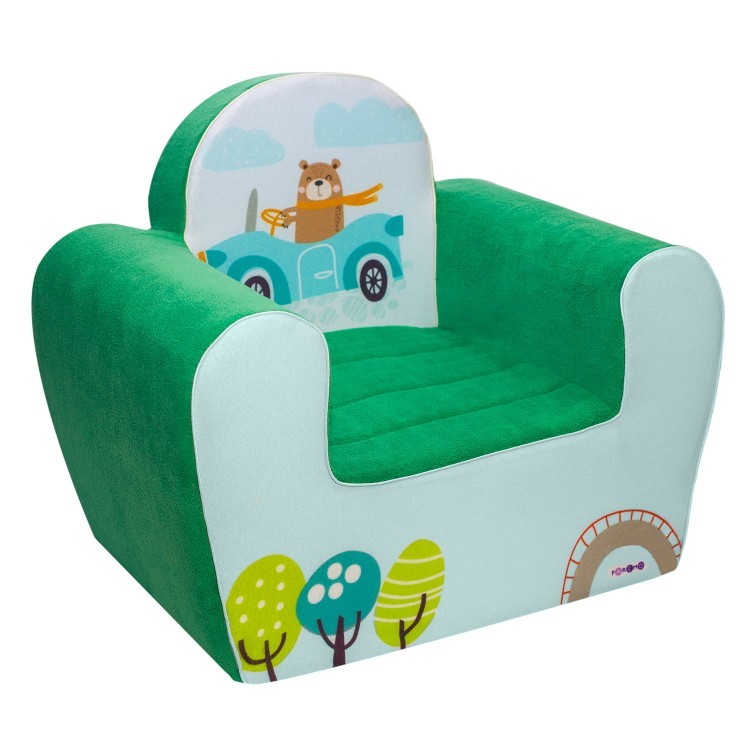 Бескаркасное (мягкое) детское кресло серии "Экшен", Путешественник, цвет Неон, Стиль 2 (PCR320-62)