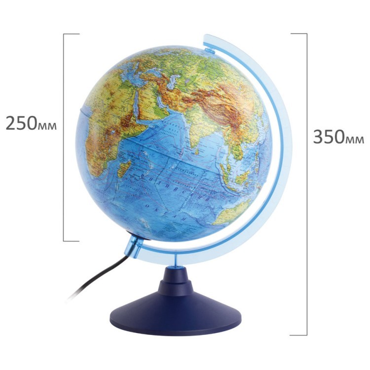 Глобус физический/политический Globen d250 мм с подсветкой INT12500284 (1) (66773)