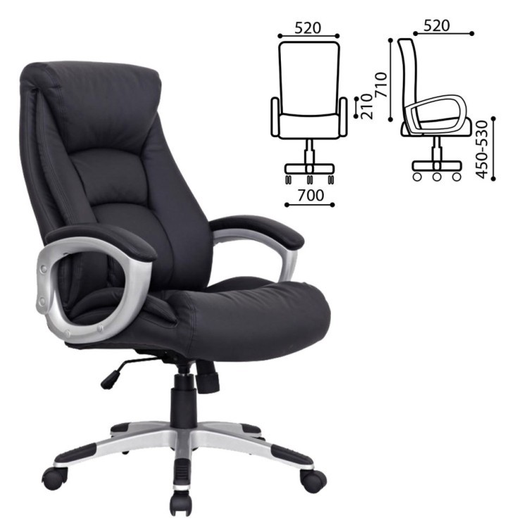 Кресло руководителя Brabix Grand EX-500 кожа черное 530861 (1) (71777) Кресло руководителя Brabix Grand EX-500 кожа черное 530861 (1) (71777)