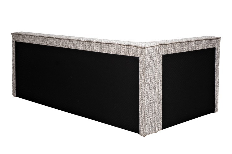 Кровать детская угловая Runa-80 с мех шенилл серая Seppia Ser 114*215*80см (TT-00016135)