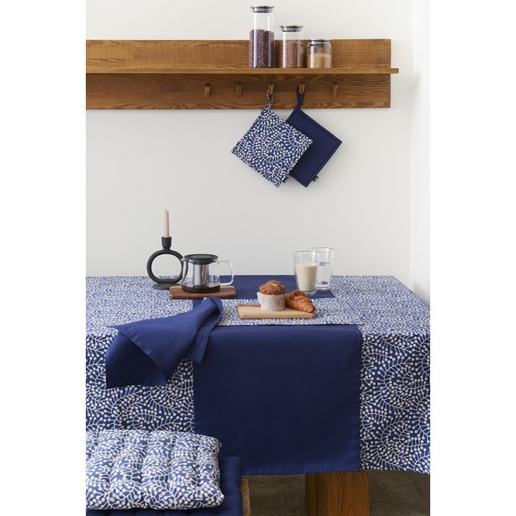 Набор из двух салфеток сервировочных из хлопка темно-синего цвета из коллекции essential, 45х45 см (73531)