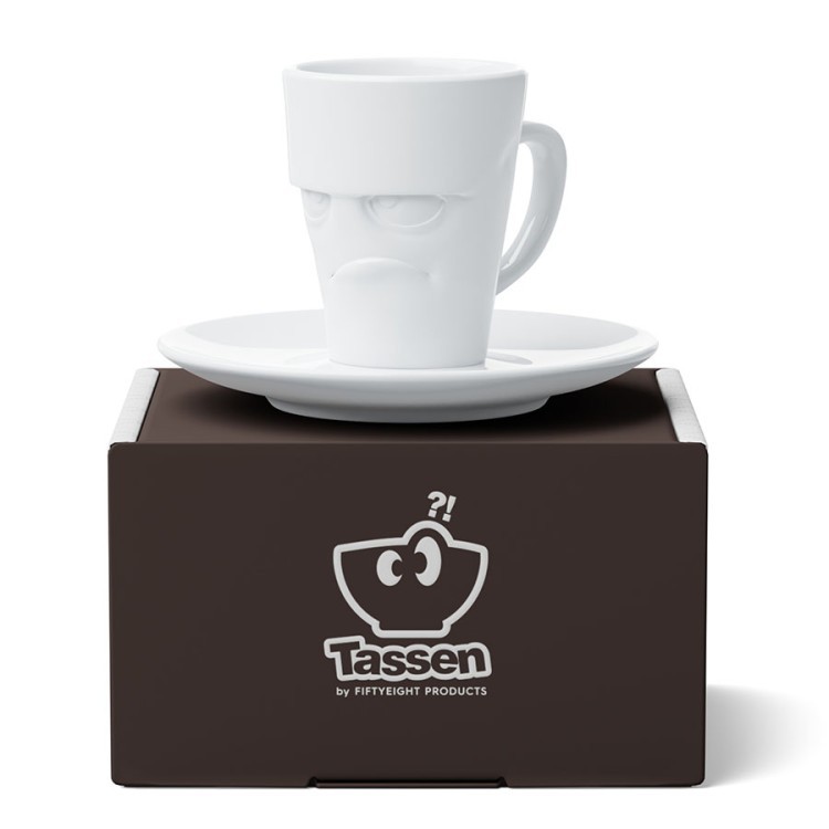 Кофейная пара grumpy, 80 мл, белая (79889)