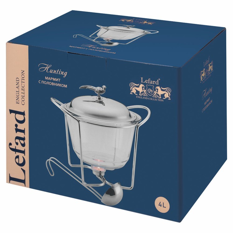 Мармит с половником lefard серия "охота", 4л Lefard (920-104)