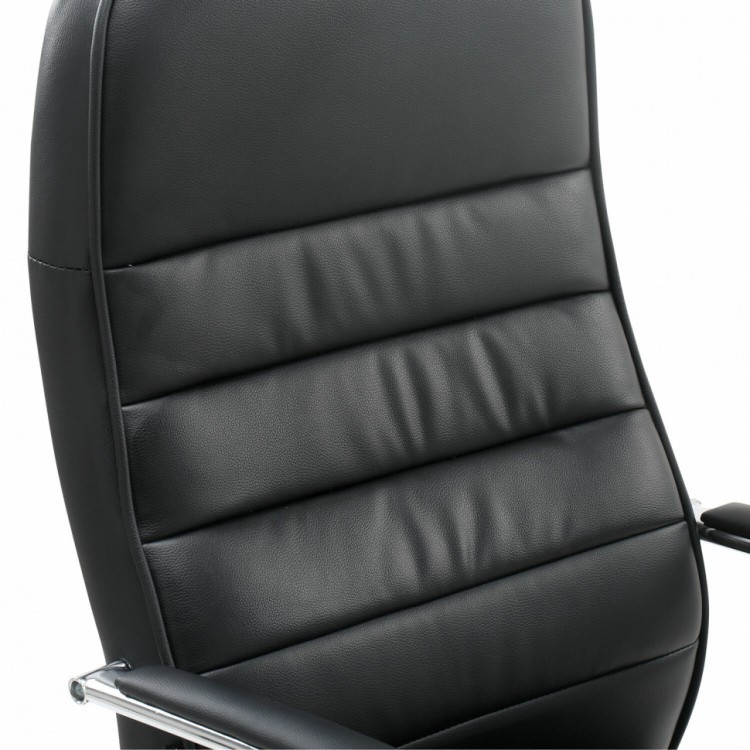 Кресло офисное Brabix "Stark EX-547" экокожа хром черное 531948 (1) (90062)