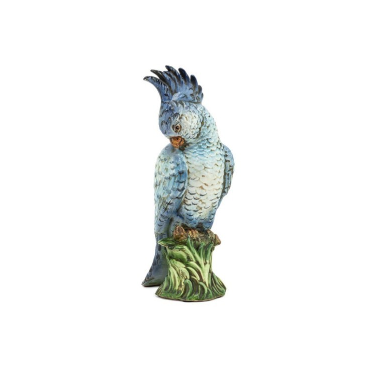 Декор попугай 600933-830, керамика, blue/white, ROOMERS FURNITURE