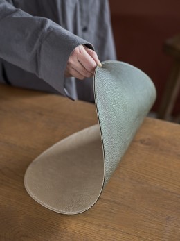 Салфетка сервировочная drop, 33х41 см, зеленая/бежевая (80094)