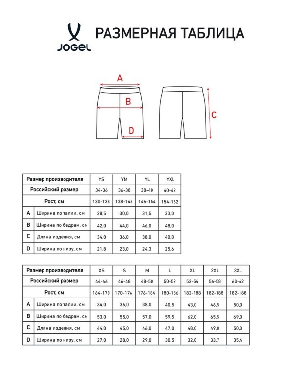 Шорты игровые JOGEL DIVISION PerFormDRY Union Shorts, темно-синий (1583817)