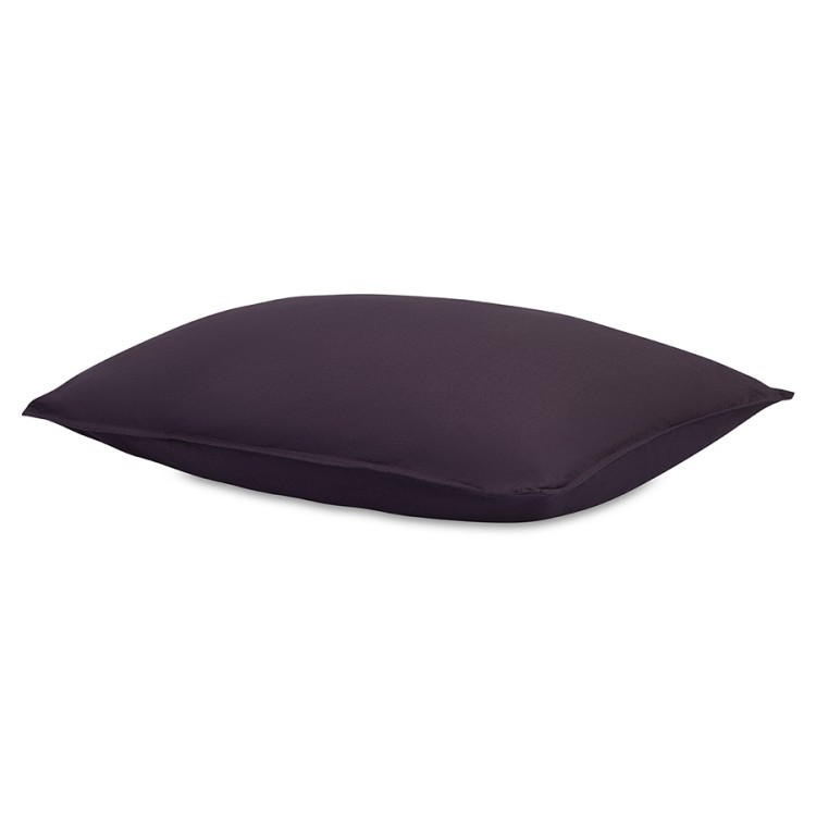 Набор наволочек из стираного перкаля сливового цвета из коллекции essential, 50х70 см (77745)