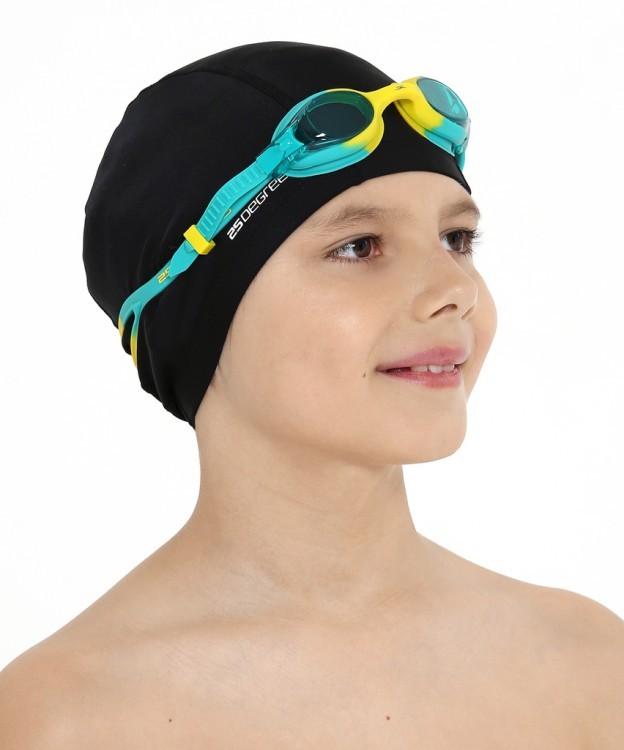 Шапочка для плавания Comfo Black, полиэстер, детский (2103829)
