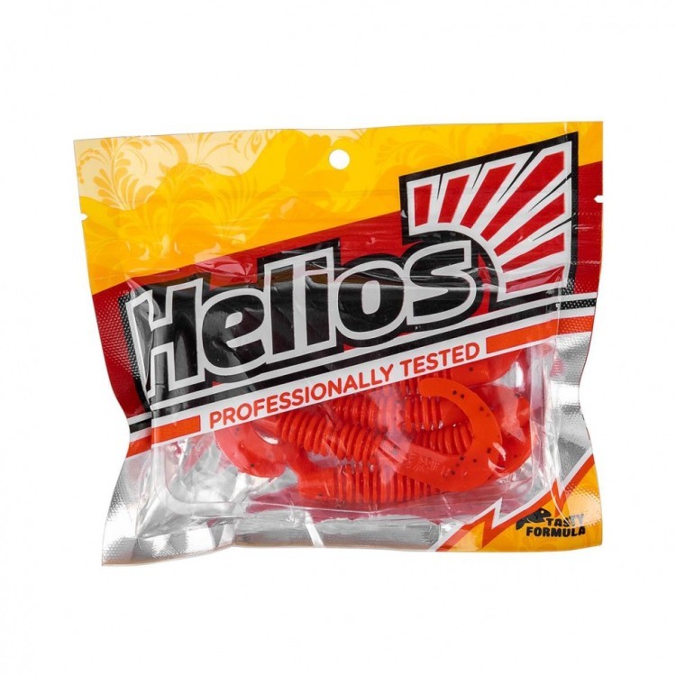 Твистер Helios Din 3,11"/7,9 см, цвет Pepper Red 6 шт HS-33-030 (78152)